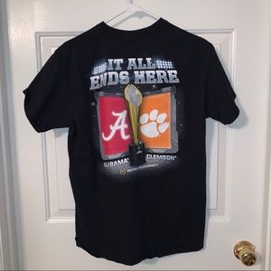 Alabama & Clemson national championship tshirt